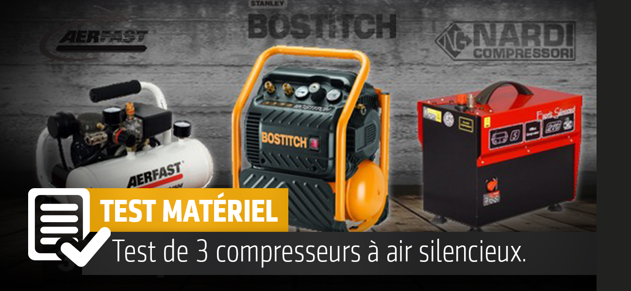 Test de 3 compresseurs d'air silencieux