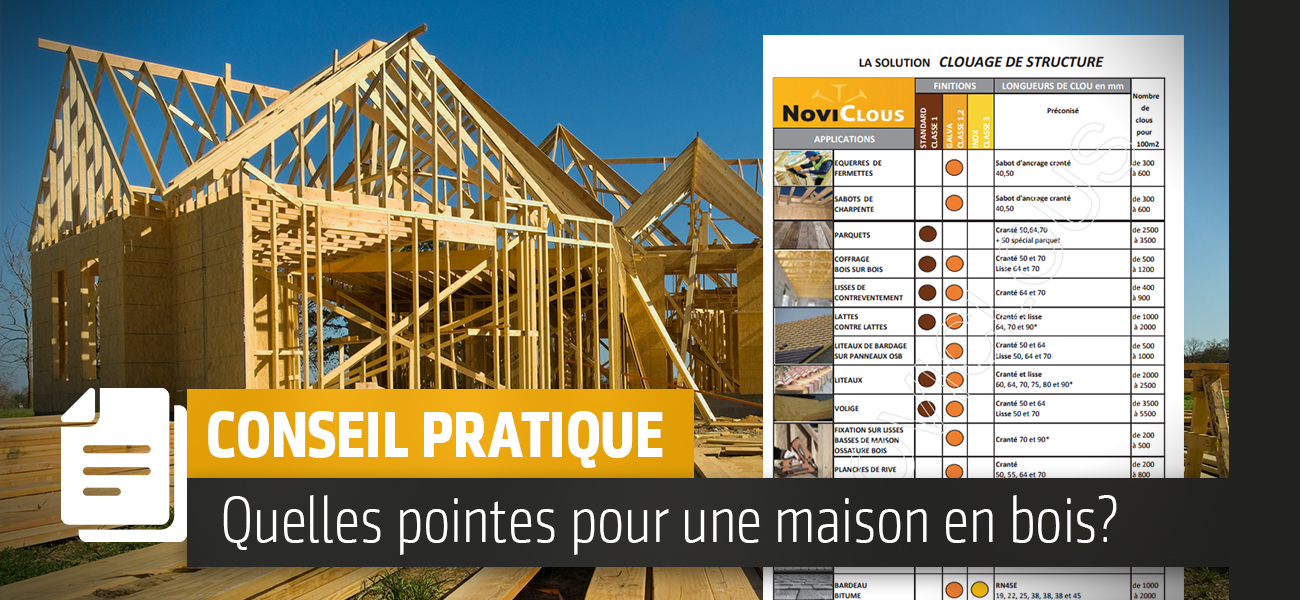 Quelles pointes choisir pour la construction de maison ?
