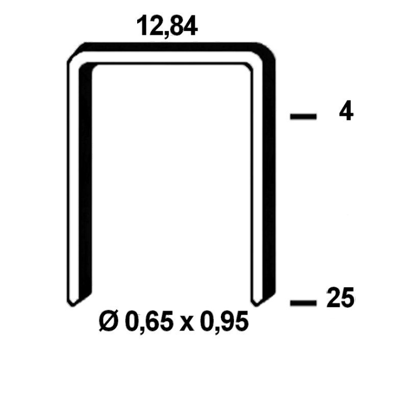 Agrafes 80 - 12mm Galva