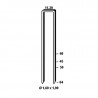 Agrafes Q6774 - 50mm  Galva