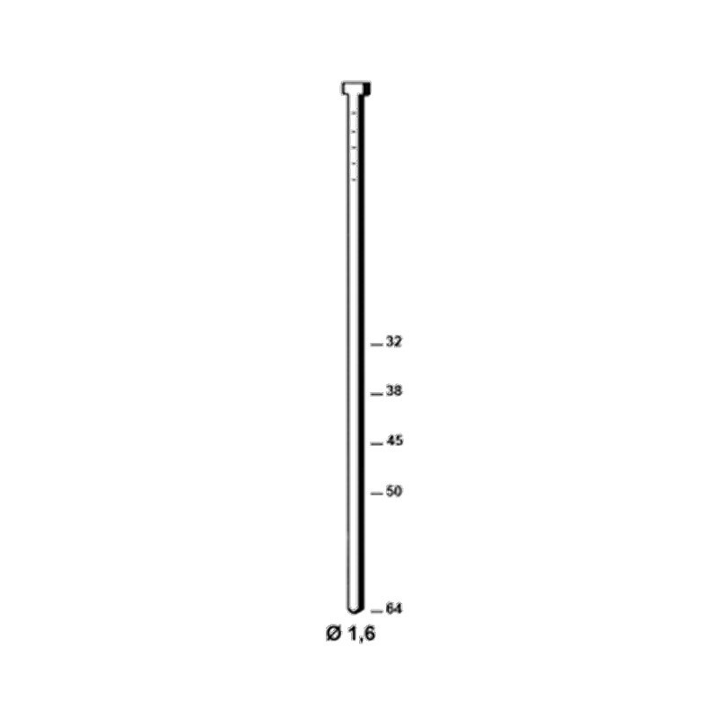 Pack pointes Paslode IM250 / IM65 A inclinées 32mm  Brads Galva  16GA + Gaz