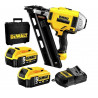 DEWALT CLOUEUR CHARPENTE DCN692P2 + 22 000  clous 70 mm annelés galva 12 µ