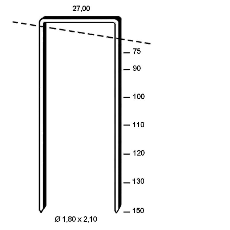 1000 Agrafes BS - 100mm Galva pour isolants épais