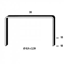 Agrafes Carton - 35/22mm...