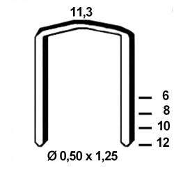 Agrafes STCR 5019 - 8mm Galva