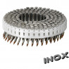 Pointes rouleau plat 16° 2,8x35 Annelées Inox pour cloueur couvreur MAX CN 450G