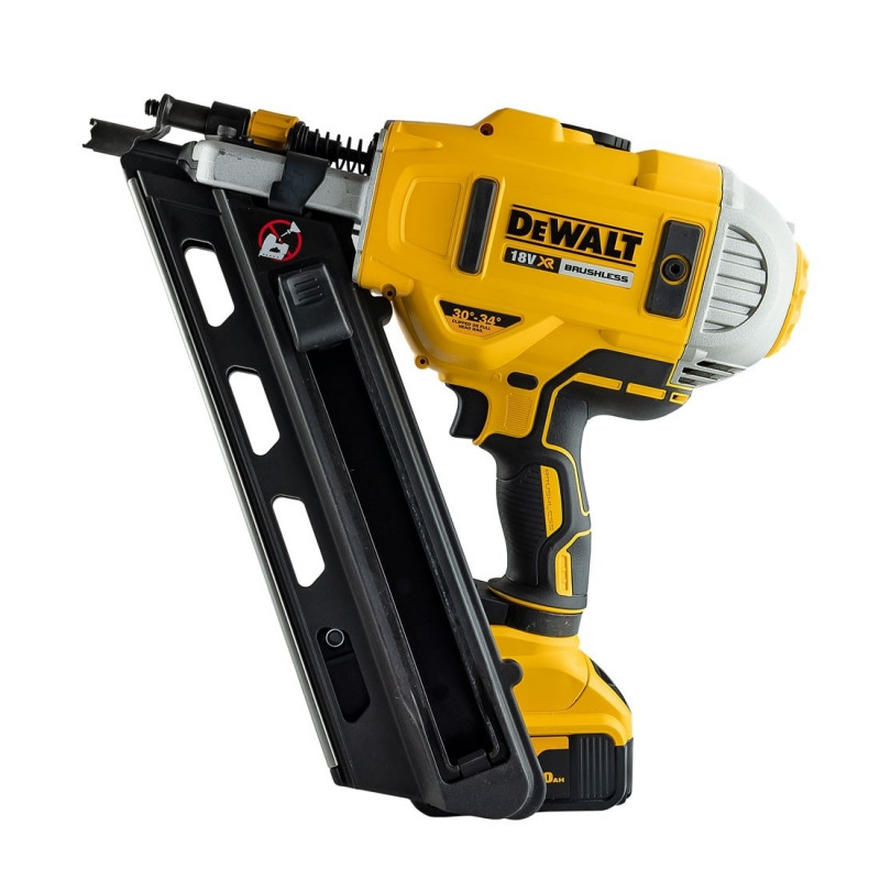 DEWALT CLOUEUR CHARPENTE DCN692P2 + 4400 Clous 2.8x70 annelés galva 12 microns