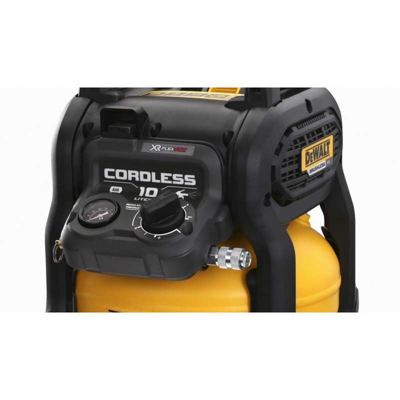 DEWALT COMPRESSEUR SANS FIL DCC1054T2 XR FLEXVOLT 54V 2 batteries 18V/54V 6Ah/2Ah 10 Litres