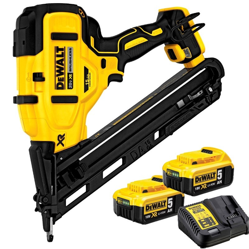 DEWALT DCN650P2 CLOUEUR FINITION SANS-FIL 18V 5 Ah pointes 32-63mm