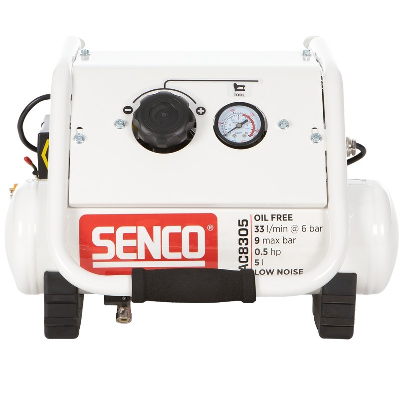 COMPRESSEUR SENCO silencieux AC8305  Cuve 5 Litres