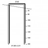 Agrafes BS - 160mm Galva pour isolants épais - BTE 1000