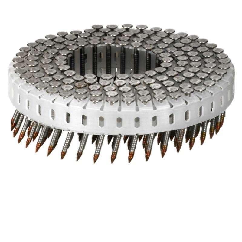 Pointes rouleau plat 16° 2,8x25 Annelées Galva HDG pour cloueur couvreur MAX CN 450 G