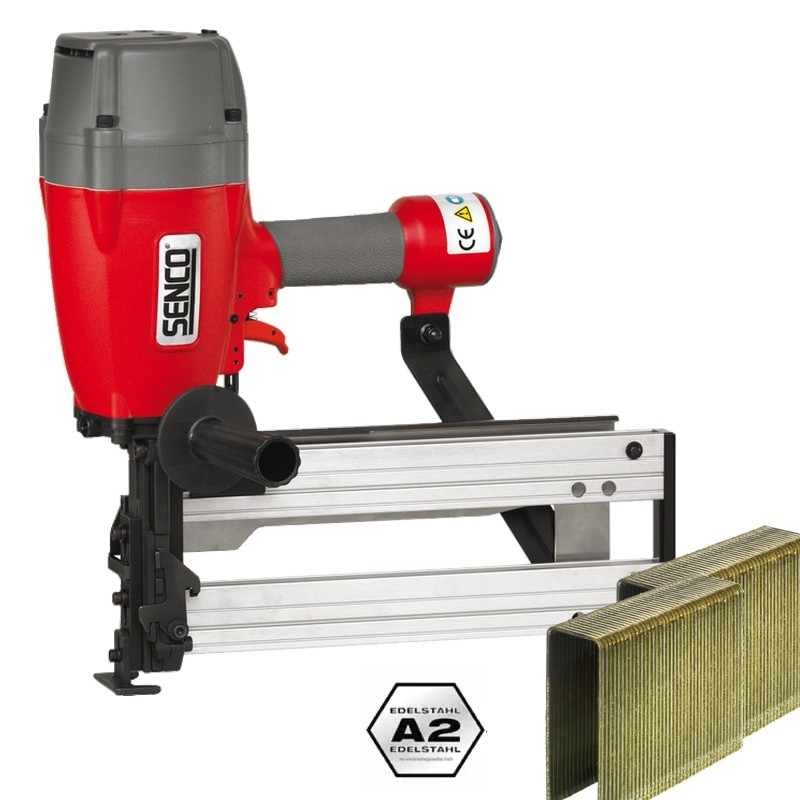 LOT Agrafeuse isolation SENCO WC330-SP + 1000 agrafes BS inox 100mm