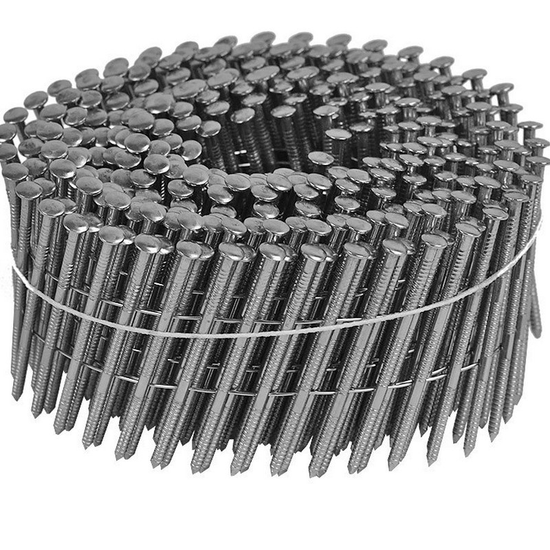 Clous en rouleau 2,3x50 crantées Inox A4 Tête Bombée | Vente Pointes