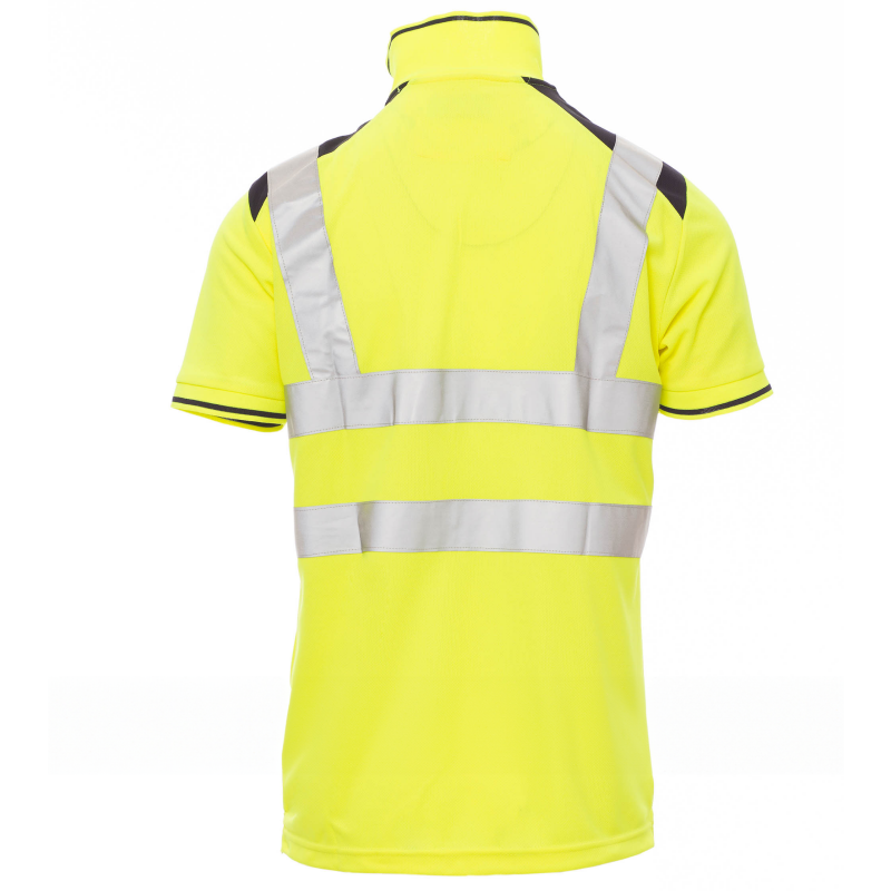 Polo manches courtes haute visibilité | Vert ou Bleu Marine
