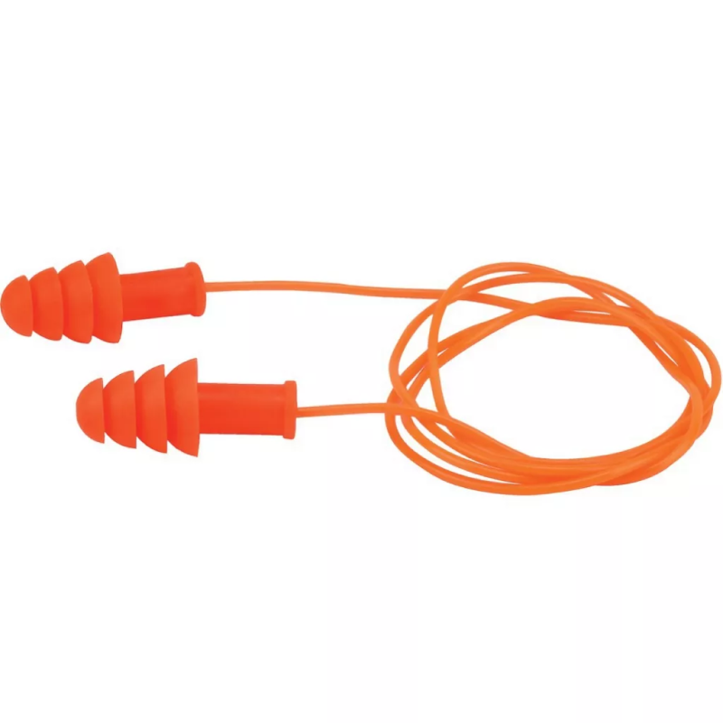 Bouchons d'oreille TPR avec cordon réutilisable