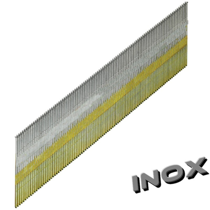 Clous en bande DA 50 mm Inox inclinées Brads TD 1,8mm
